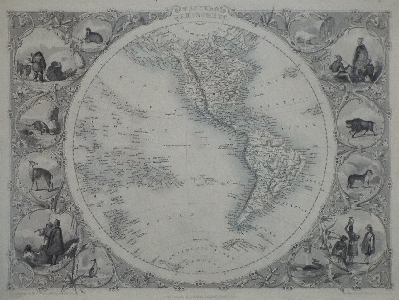 Map of Western Hemisphere